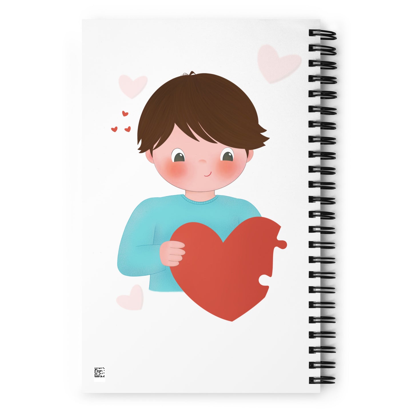 Two Hearts One Love - Couple Spiral Notebook
