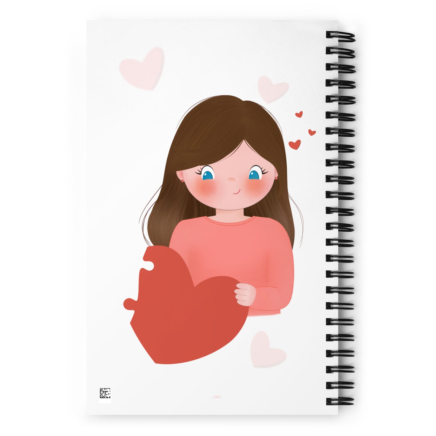 Two Hearts One Love - Couple Spiral Notebook