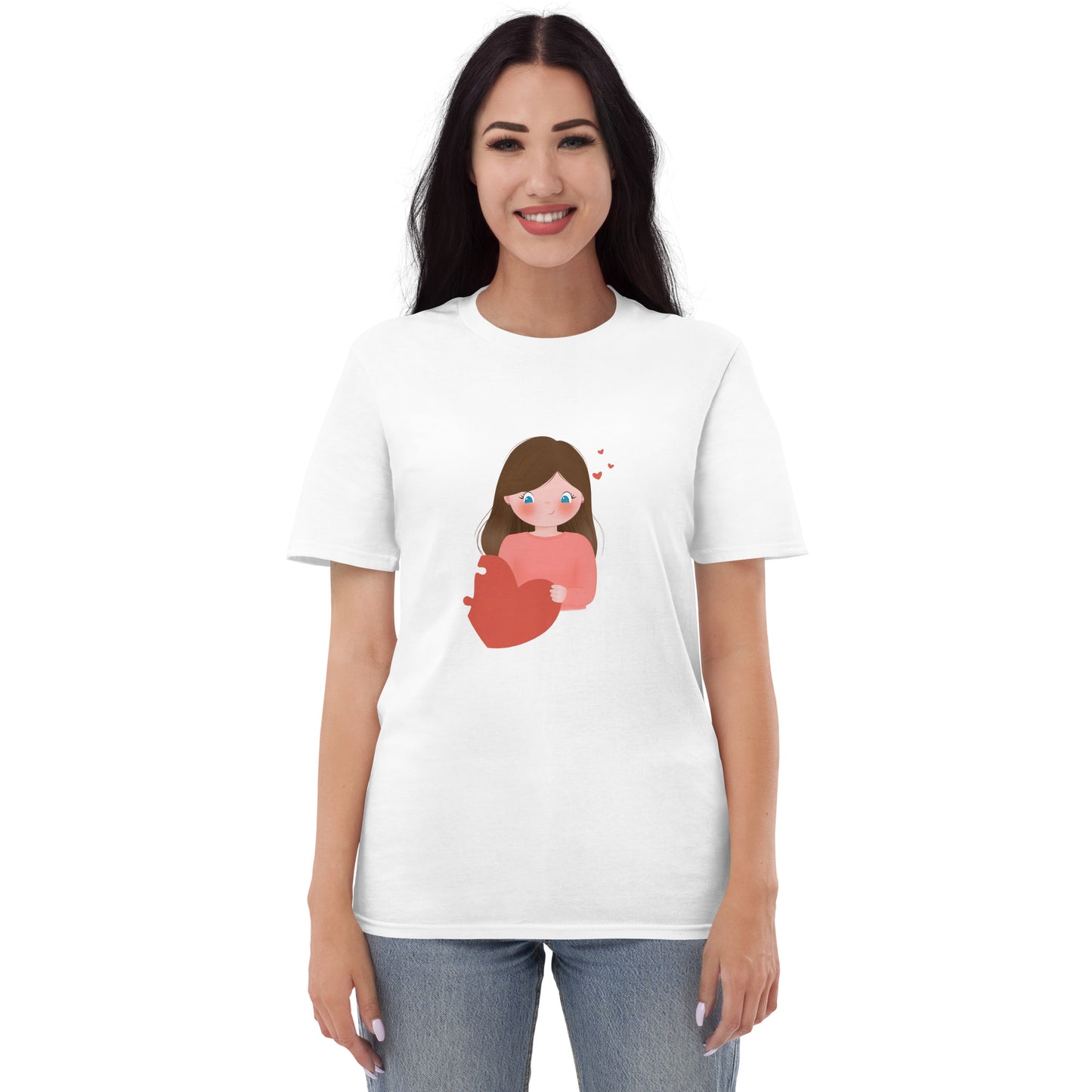 Short-Sleeve -Two Hearts One Love - Couple Women's T-Shirt